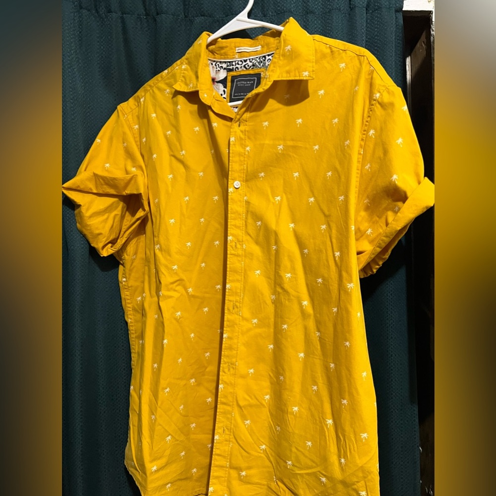 Cactus man button down shirt